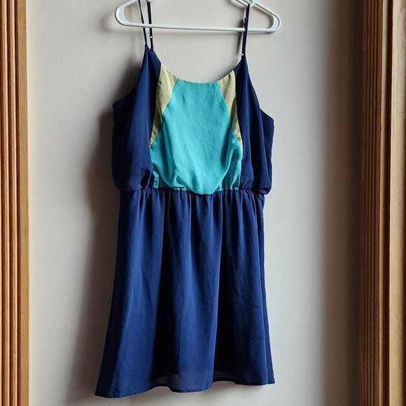 Olive & Oak Lightweight Blue Dress Size Large - Picture 2 of 16